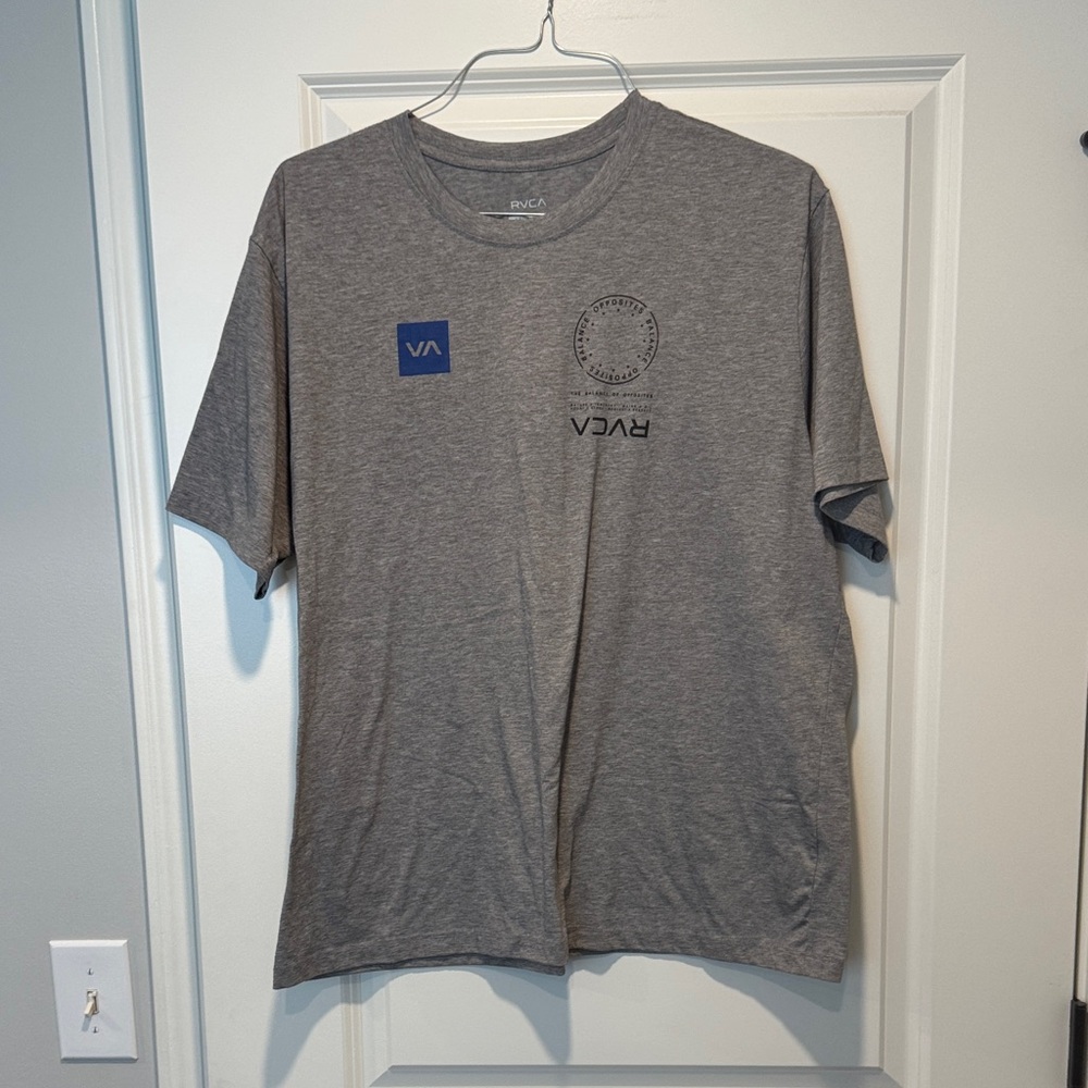 RVCA Heather Gray Graphic Tee